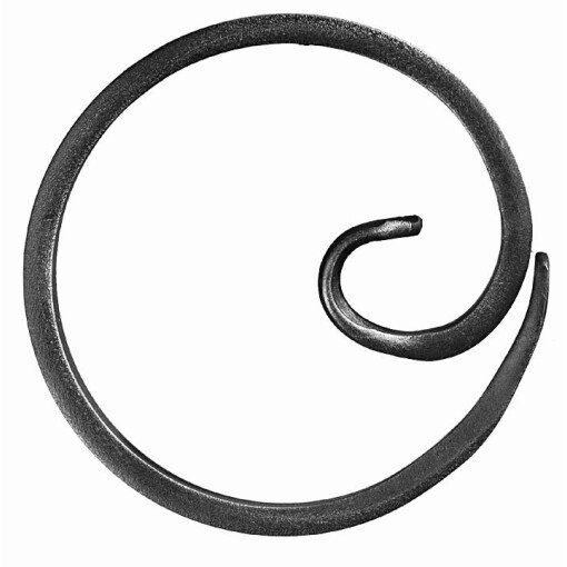 Koło kute ozdobne 12x6 mm / Fi 100 mm