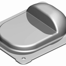 KA 4 B2B - Stoper do bram skrzydłowych 158x138xH50 mm