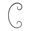 Spirala typ C 12x6 mm / H100 x L60 mm #1