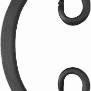 KA 4 B2B - Spirala typu C 12x12 mm / H100 x L70 mm