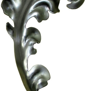 KA 4 B2B - Liść stalowy ozdobny H230 x L135 x 2 mm prawy