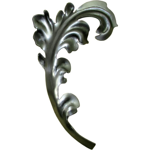 Liść stalowy ozdobny H230 x L135 x 2 mm prawy