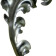 KA 4 B2B - Liść stalowy ozdobny H230 x L135 x 2 mm prawy
