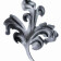 KA 4 B2B - Liść stalowy ozdobny H164 x L130 x 2 mm lewy