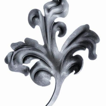 KA 4 B2B - Liść stalowy ozdobny H164 x L130 x 2 mm