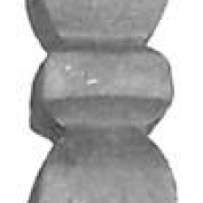 KA 4 B2B - Przekuwka stalowa 12x12 mm / H140 x L26 mm
