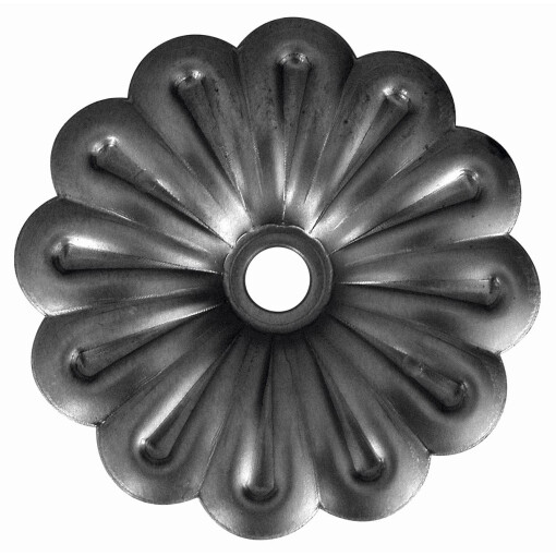 Kwiat stalowy ozdobny Fi 95 mm x 2 mm otwór Fi 10