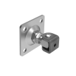 Zawias regulowany z szyldem M16 / 80x80 #1
