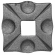 KA 4 B2B - Maskownica stalowa otwór 21x21 / H70 x L70 x 6 mm
