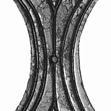 KA 4 B2B - Maskownica stalowa H120 x L50 x 4 mm