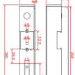 Kaseta elektrozaczepu H280 mm #2