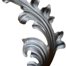 KA 4 B2B - Liść stalowy ozdobny H295 x L175 x 2 mm