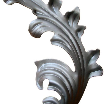 KA 4 B2B - Liść stalowy ozdobny H295 x L175 x 2 mm