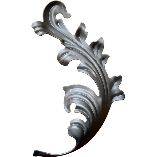 Liść stalowy ozdobny H295 x L175 x 2 mm