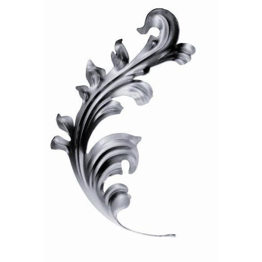 Liść stalowy ozdobny H295 x L175 x 2 mm