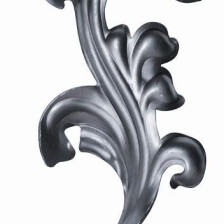 KA 4 B2B - Liść stalowy ozdobny H200 x L95 x 2 mm prawy