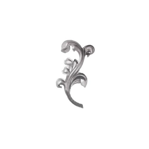 Liść stalowy ozdobny H200 x L95 x 2 mm