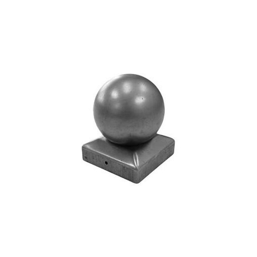 Daszek stalowy na słupek 50x50 mm z kulą Fi 50