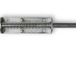 Rygiel stalowy ze sprężyną 420 x 14 mm ocynk #1