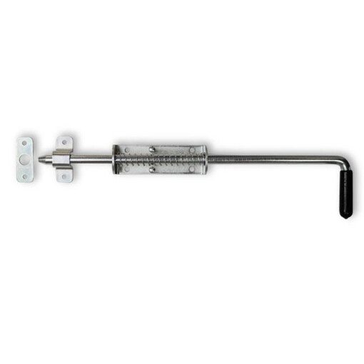 Rygiel stalowy ze sprężyną 420 x 14 mm ocynk #1