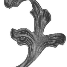KA 4 B2B - Liść stalowy ozdobny H165 x L125 x 4 mm prawy