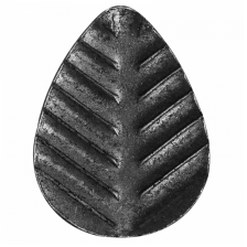 KA 4 B2B - Liść stalowy ozdobny H45 x L33 x 1 mm