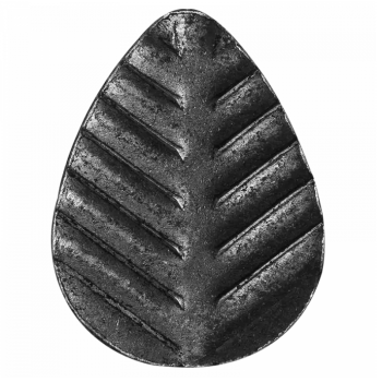KA 4 B2B - Liść stalowy ozdobny H45 x L33 x 1 mm