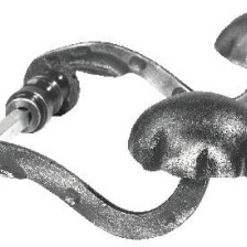 KA 4 B2B - Klamka ocynkowana 160 x 95 mm - komplet
