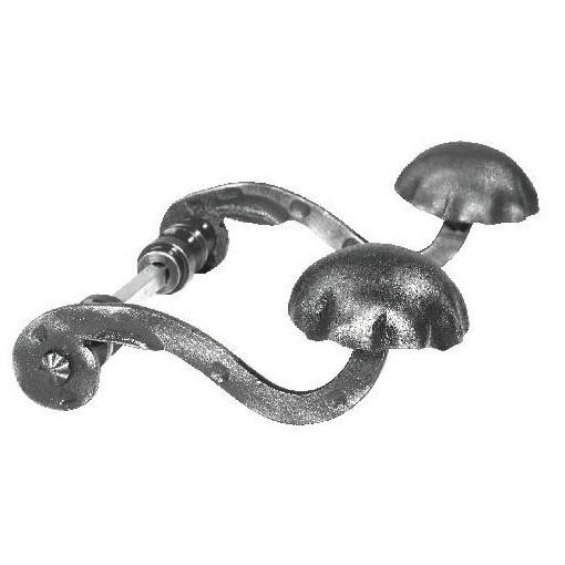 Klamka ocynkowana 160 x 95 mm - komplet