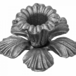 Kwiat stalowy ozdobny Fi 90 mm x H 45 x 4 mm #2