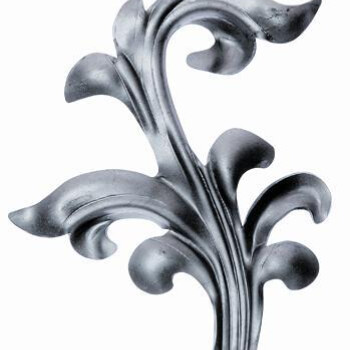 KA 4 B2B - Liść stalowy ozdobny H240 x L140 x 2 mm