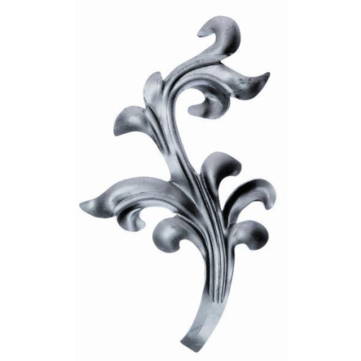 Liść stalowy ozdobny H240 x L140 x 2 mm