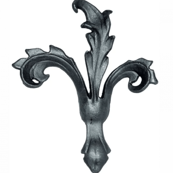 KA 4 B2B - Liść stalowy ozdobny H220 x L180 x 4 mm