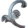 KA 4 B2B - Liść stalowy ozdobny H120 x L95 x 4 mm prawy