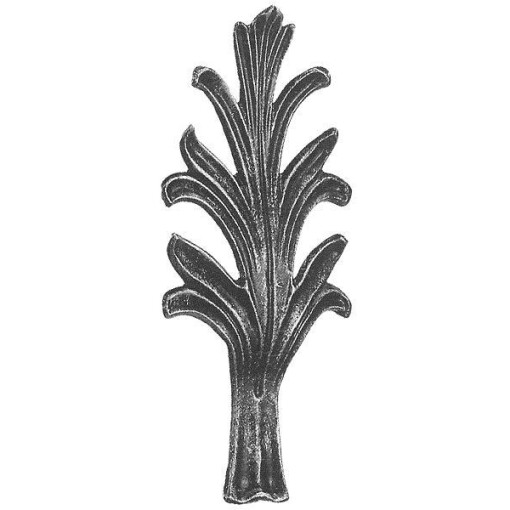 Element stalowy ozdobny H235 x L105 x 4 mm