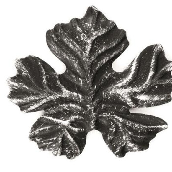 KA 4 B2B - Liść stalowy winogrona ozdobny H150 x L150 x 2 mm