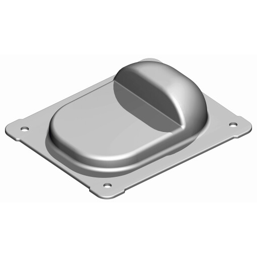 Stoper do bram skrzydłowych 120x100xH43 mm