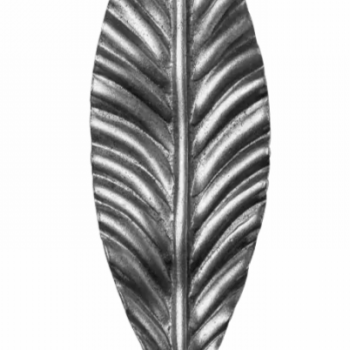 KA 4 B2B - Liść stalowy laurowy ozdobny H130 x L40 x 3 mm