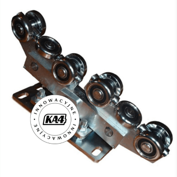 KA 4 B2B - Wózek jezdny 80x80 metalowy 10 rolkowy przegubowy 
