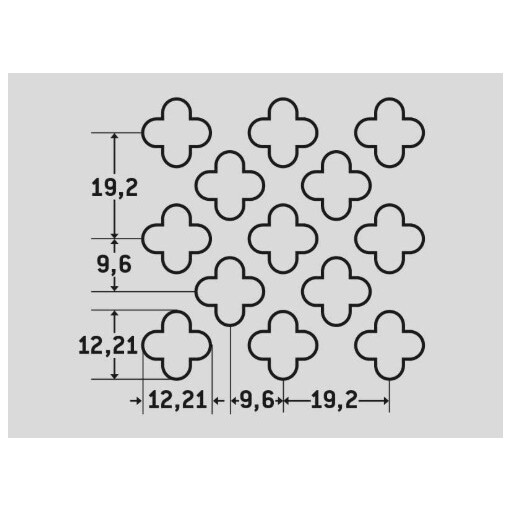 Blacha perforowana #1,5x1000x2000 STAL CZARNA #2