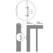 Łącznik przęsła ogrodzeniowego H80 x L25 x 3 mm #6