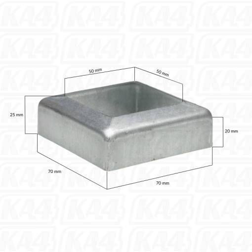 Maskownica ocynkowana otwór 50x50 / L70x70x1 mm  #2