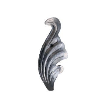 KA 4 B2B - Liść stalowy ozdobny H110 x L40 x 2mm lewy