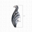 Liść stalowy ozdobny H110 x L40 x 2mm lewy #2