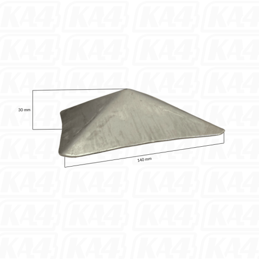 Daszek stalowy kopertowy 140x140x2mm #2