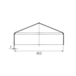 Daszek stalowy kopertowy 60x60x1 mm ocynk #2
