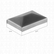 Daszek stalowy kopertowy 40x20 mm #2