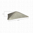 Daszek stalowy kopertowy 140x140x2mm #4