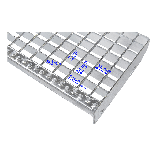 Krata stopień 600x240 pł 30x2/34x38 mm ocynk #3