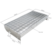 Krata stopień 600x240 pł 30x2/34x38 mm ocynk #5